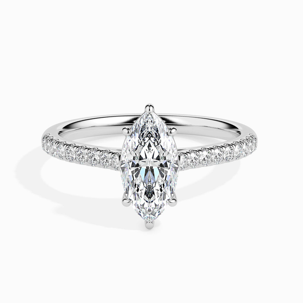 Orion 2.18ct marquise Moissanite  Engagement Ring for women by Cutiefy