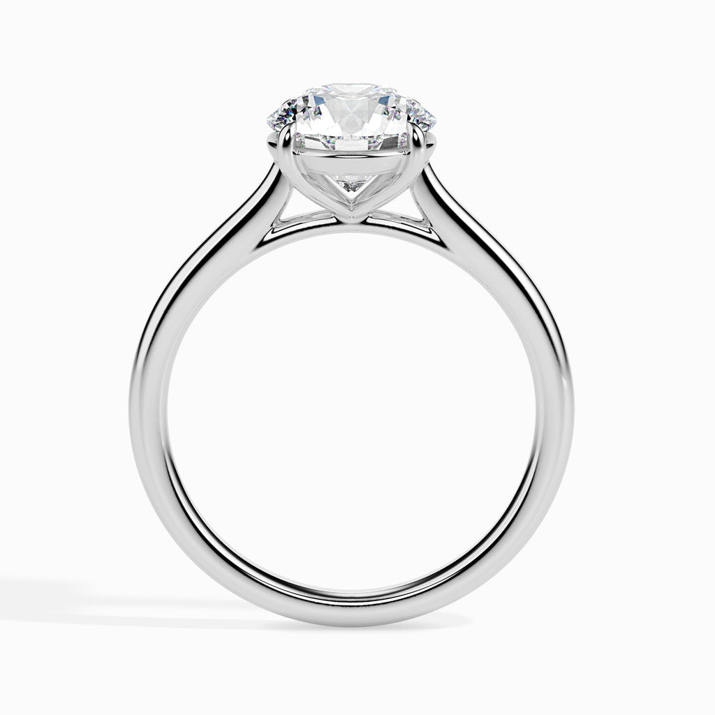 Adyant 1ct Round Moissanite Solitaire Ring for women by Cutiefy