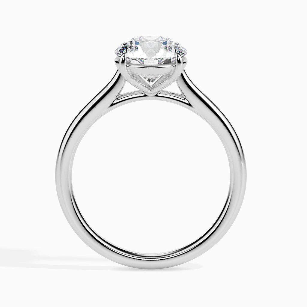 Oasis 1ct Round Moissanite Solitaire Ring for women by Cutiefy