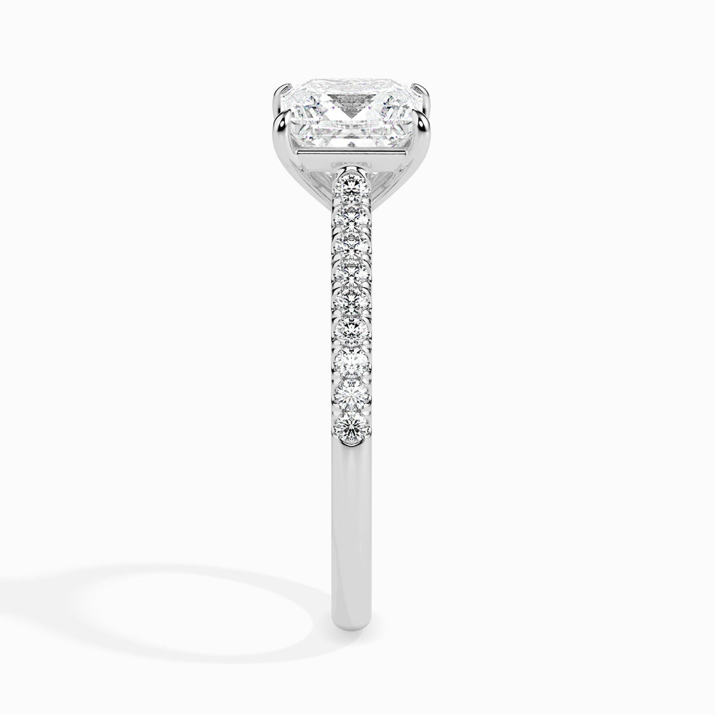 Artha princess cut moissanite ring for women Cutiefy Artha moissanite solitaire ring india Cutiefy