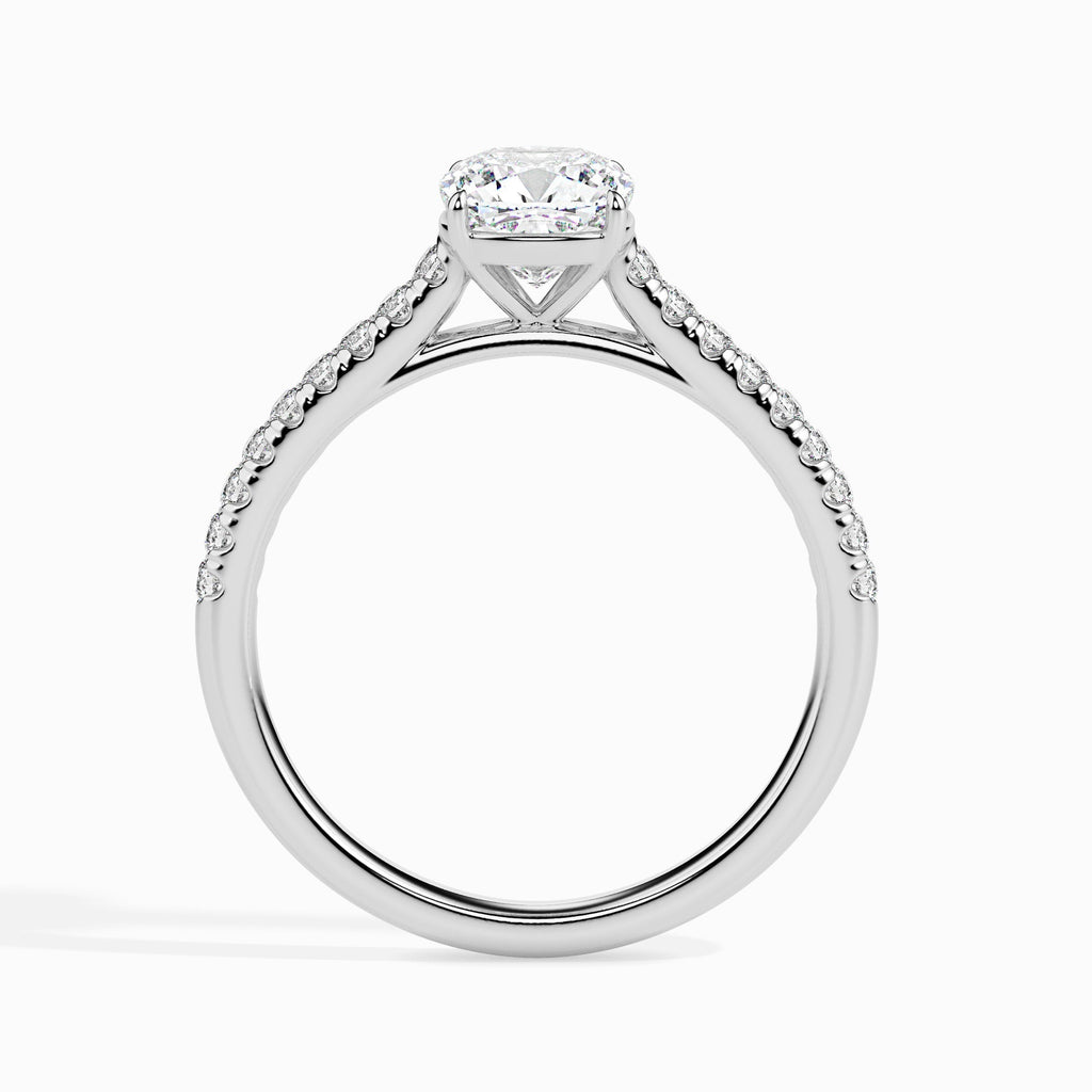 Moissanite solitaire Solo silver ring design