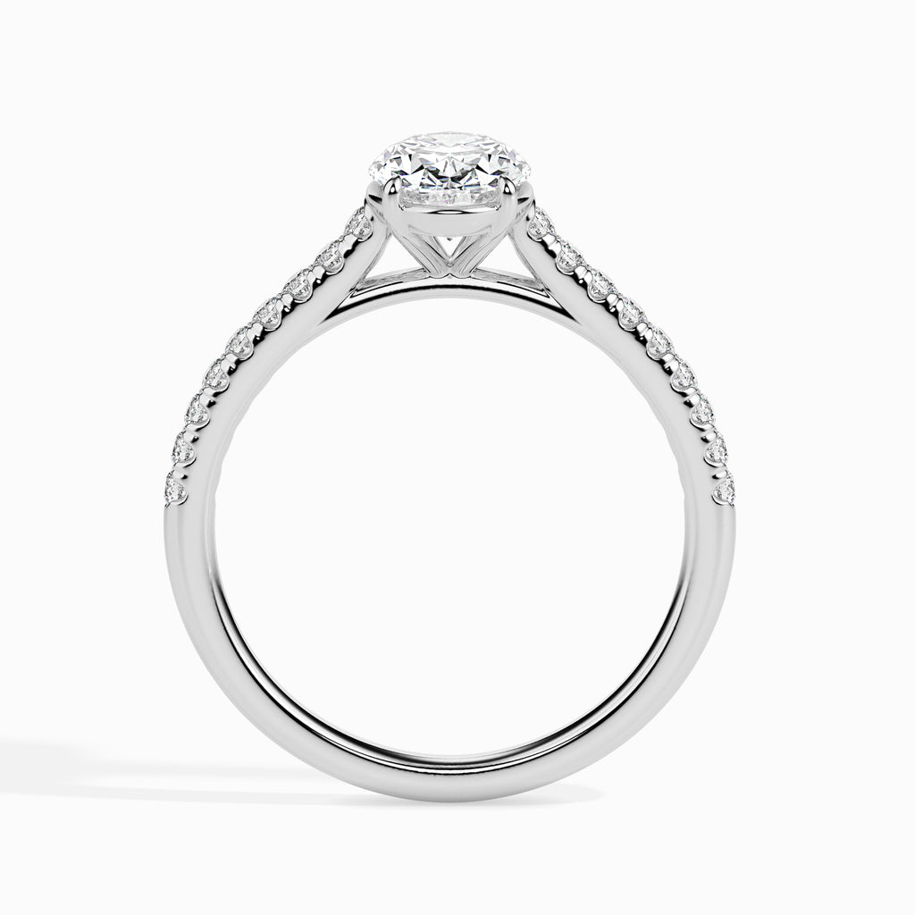 Lace 1.18ct Oval Moissanite Engagement Ring for women by Cutiefy