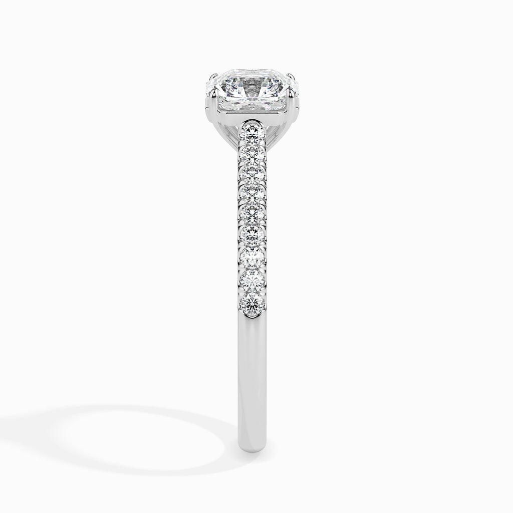 Moissanite solitaire Tavisa silver ring design