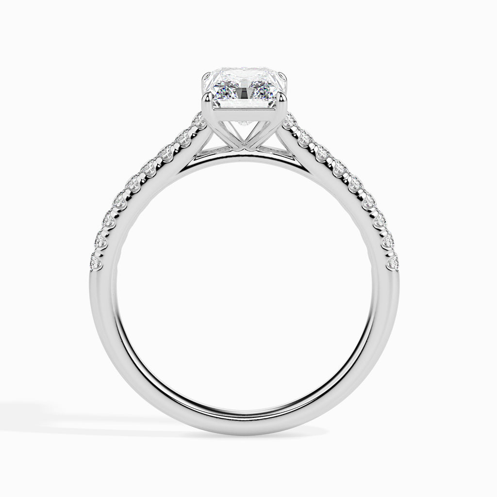 Moissanite solitaire Surana silver ring design