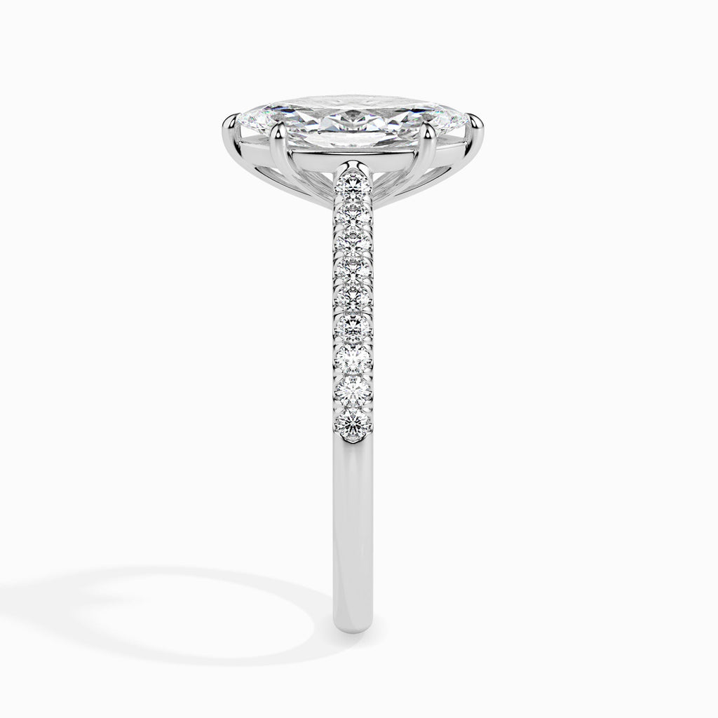 Aesthetic marquise cut moissanite ring for women Cutiefy Aesthetic moissanite solitaire ring india Cutiefy