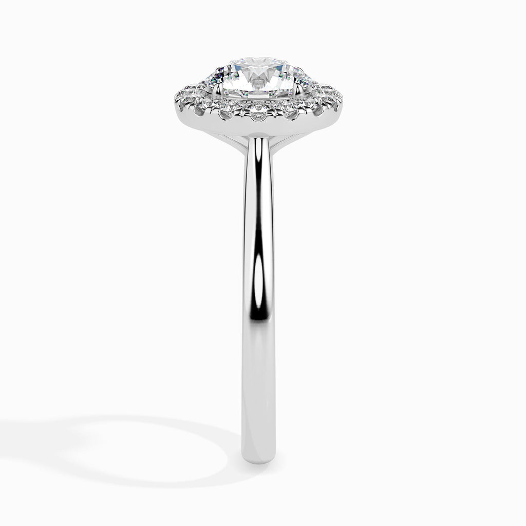 Moissanite solitaire Varcas silver ring for wife