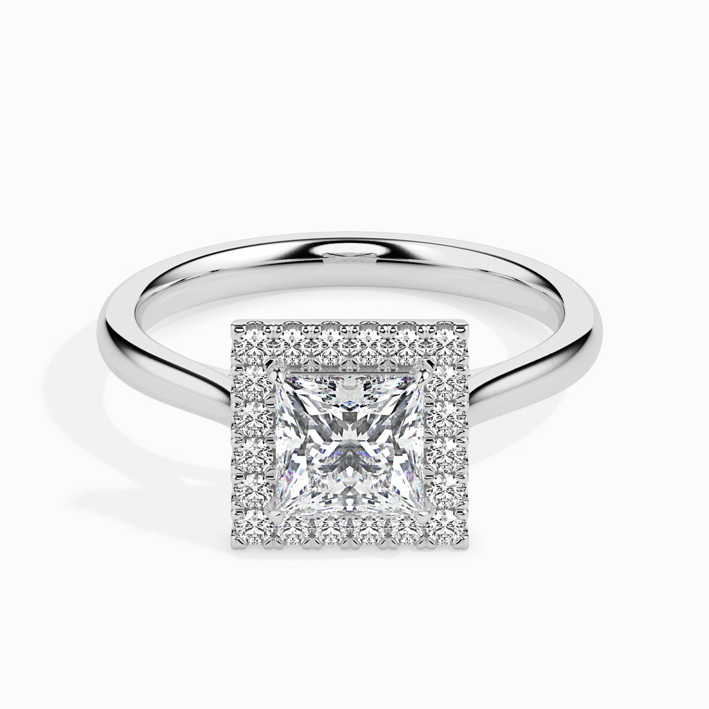 Moissanite solitaire Navya silver ring for wife
