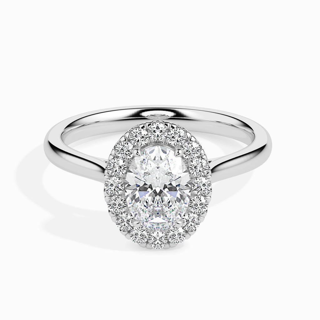 Moissanite solitaire Actual silver ring for wife