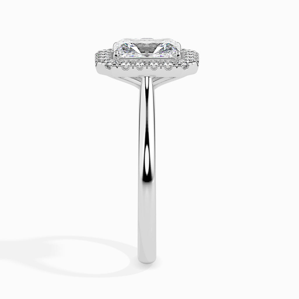 Moissanite solitaire Grace silver ring design