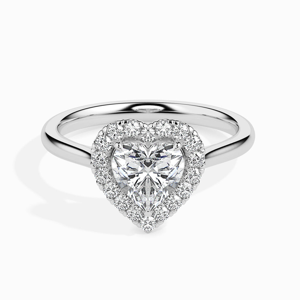 Moissanite solitaire Kalarava silver ring design