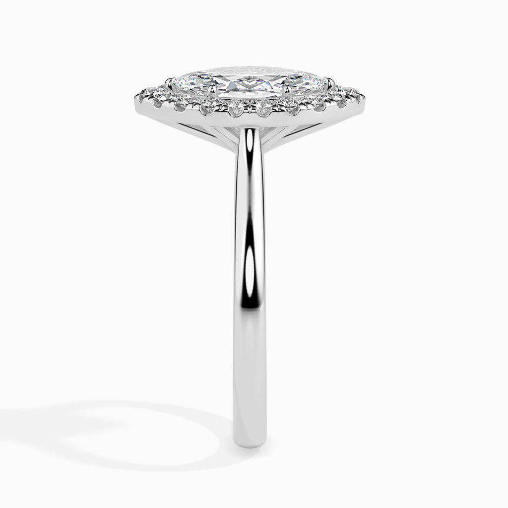 Moissanite solitaire Vidhrta silver ring for women