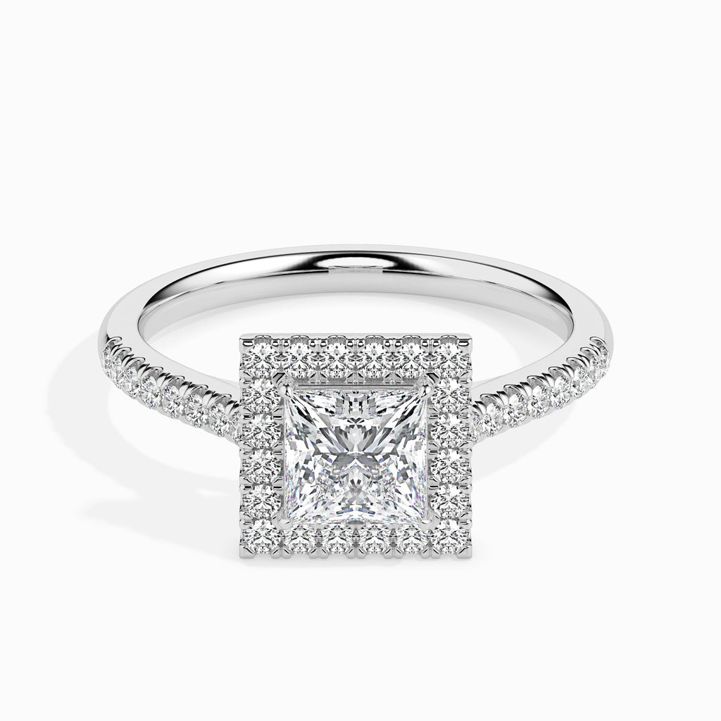 Brianna princess cut moissanite engagement ring for women Cutiefy Brianna 1.81ct moissanite engagement ring india Cutiefy
