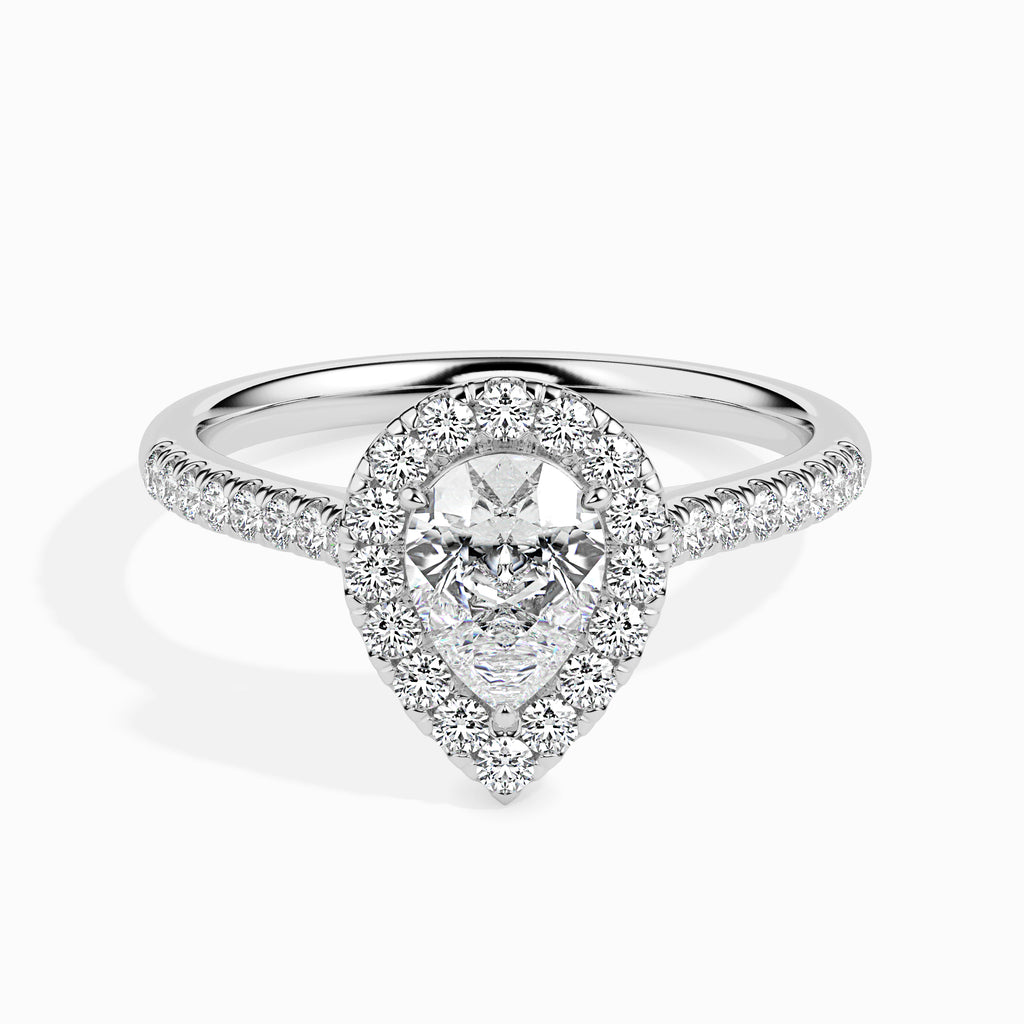 Moissanite solitaire Zenith silver ring for women