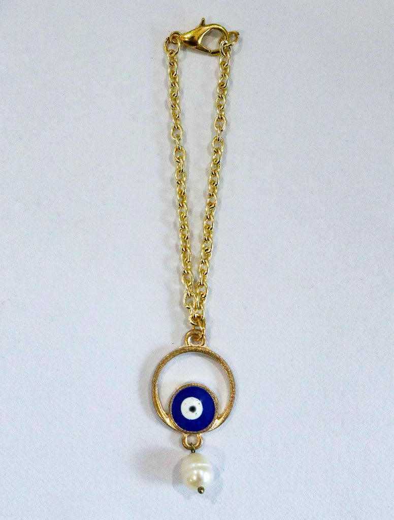 Cutiefy, evil eye watch charm, pearl watch charm