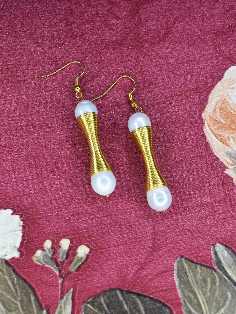 Cutiefy, pearl earrings, moti earrings, beads earrings