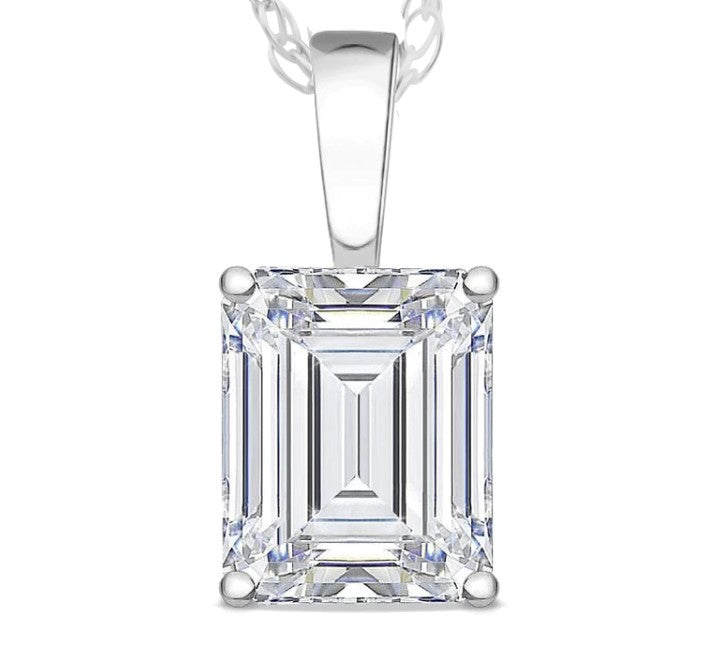 Zenith silver moissanite pendant for girlfriend