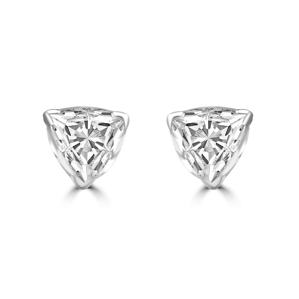 Moissanite Beabes silver studs for women