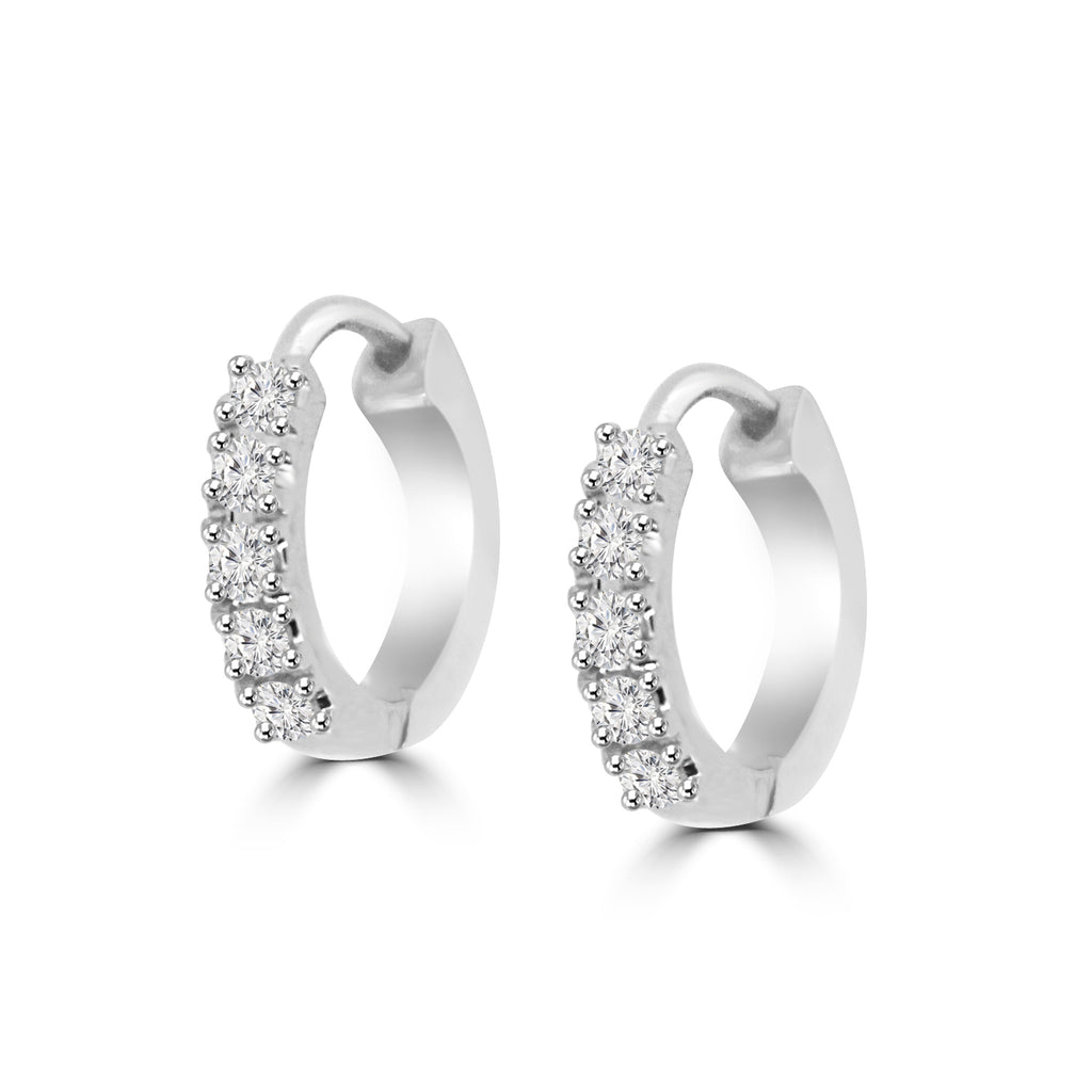 Moissanite Beaocity simple silver earrings