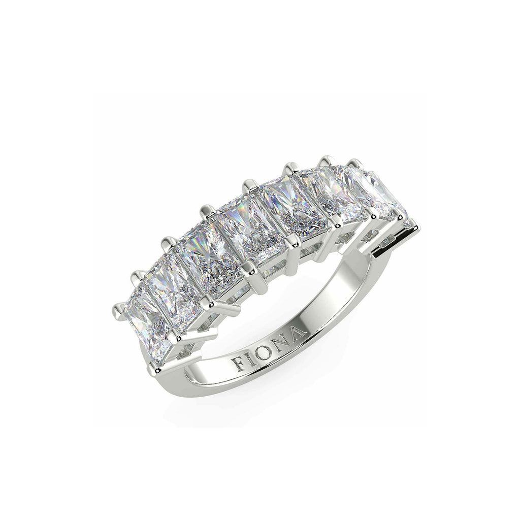 Moissanite solitaire Source silver ring for women