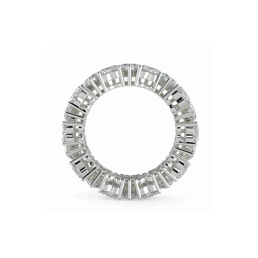 Moissanite solitaire Frame silver ring for women