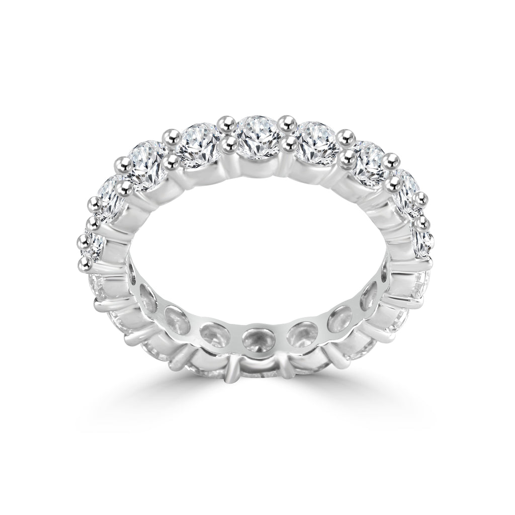 Moissanite solitaire Grain silver engagement ring for women