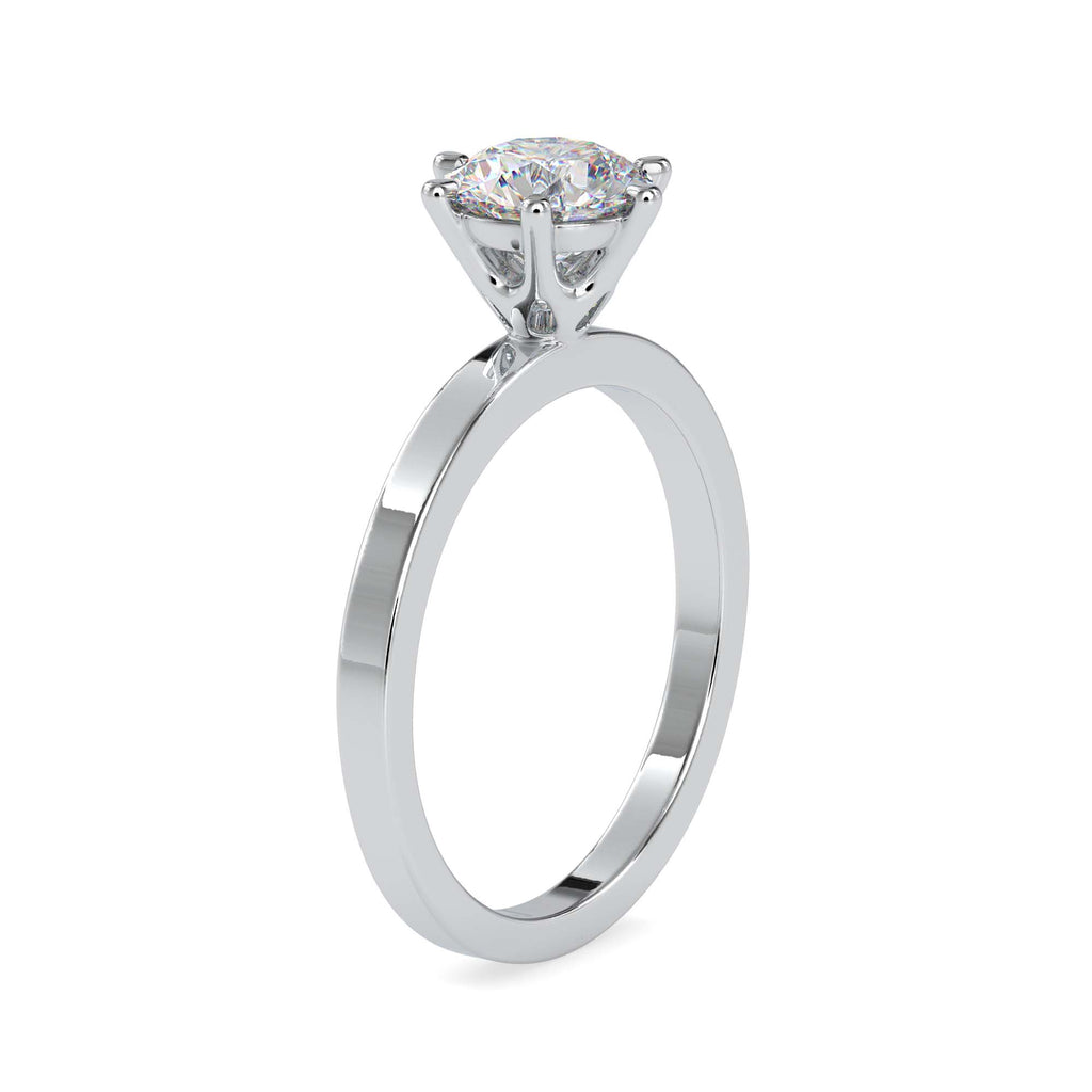 Moissanite solitaire Sophia silver ring design