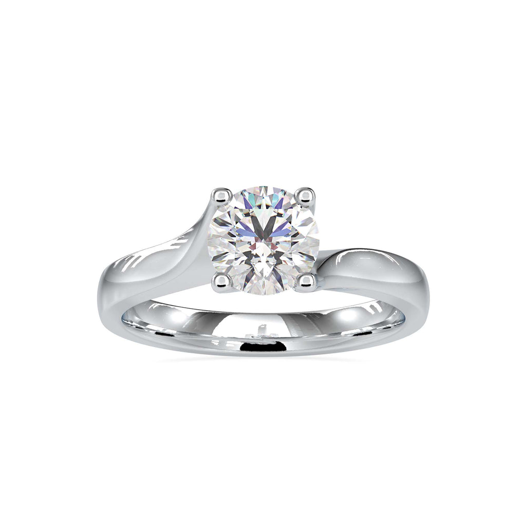 Naomi 1.13ct Round Moissanite Solitaire Ring for women by Cutiefy