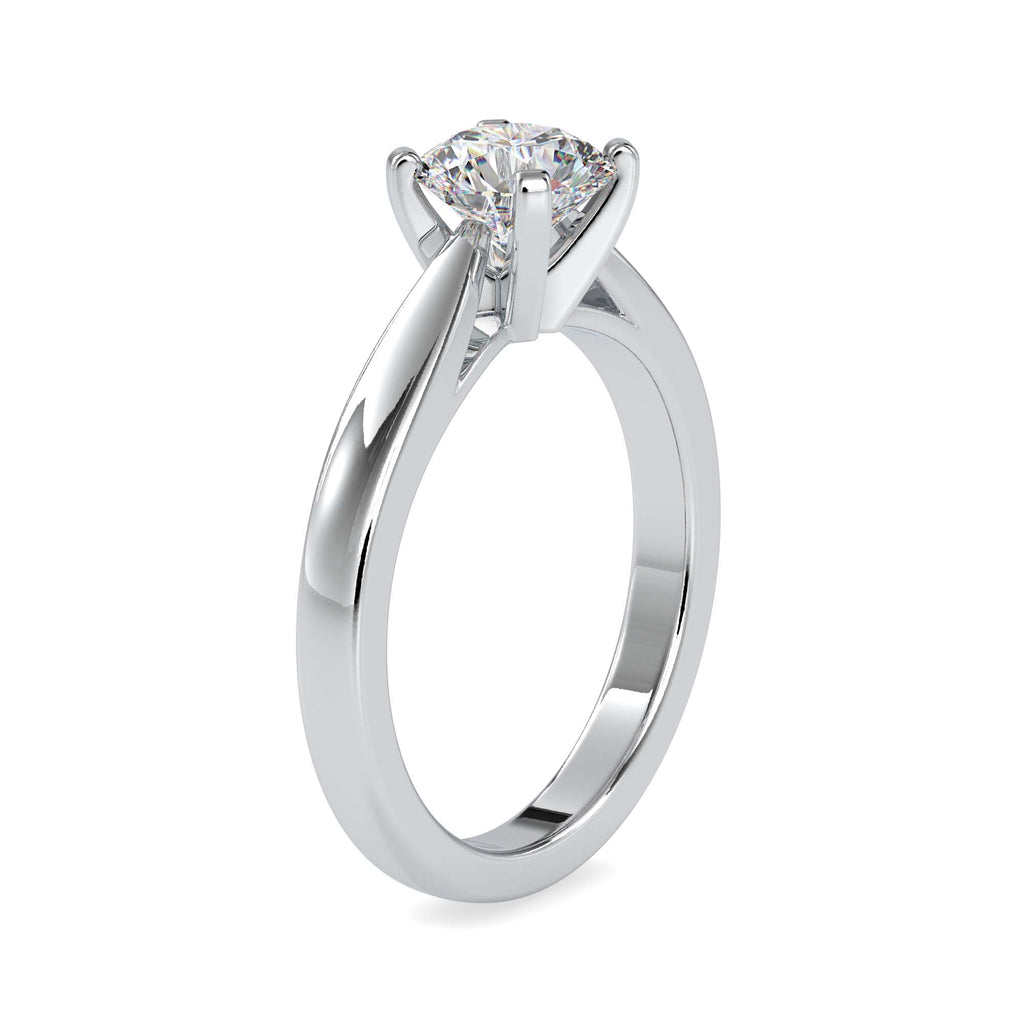 Moissanite solitaire Myra silver ring for wife