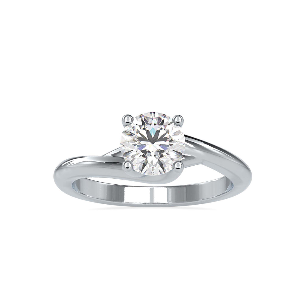 Leslie 1.14ct Round Moissanite Solitaire Ring for women by Cutiefy