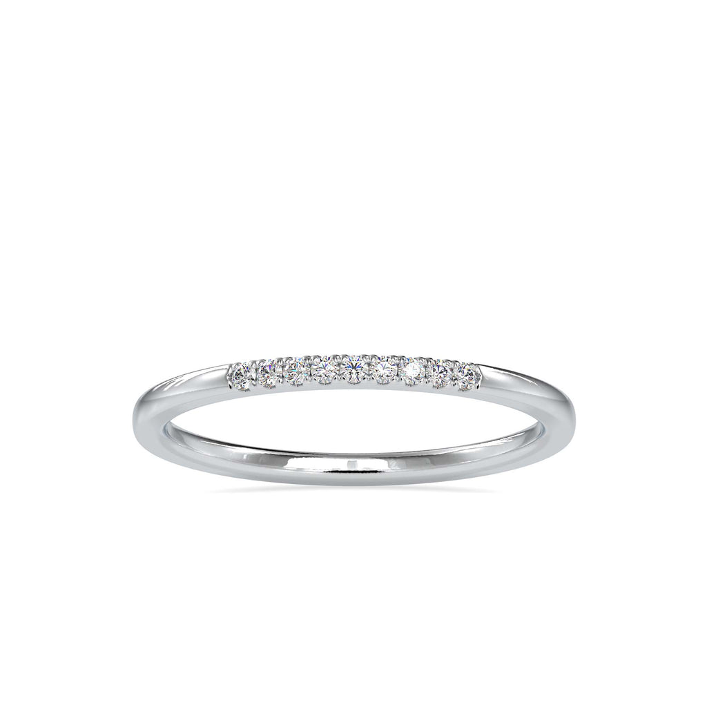 Moissanite solitaire Aqueduct silver ring for women