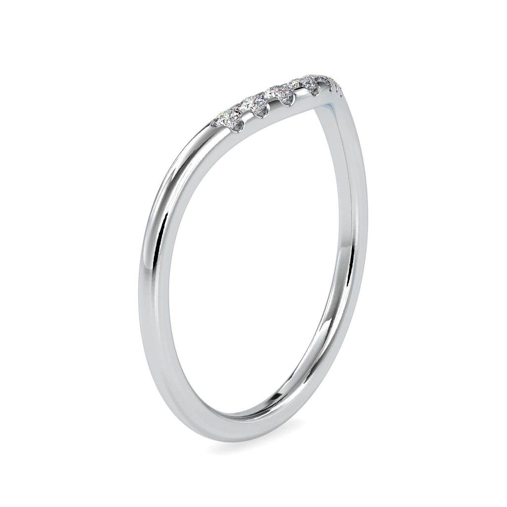 Moissanite solitaire Alex silver ring for wife