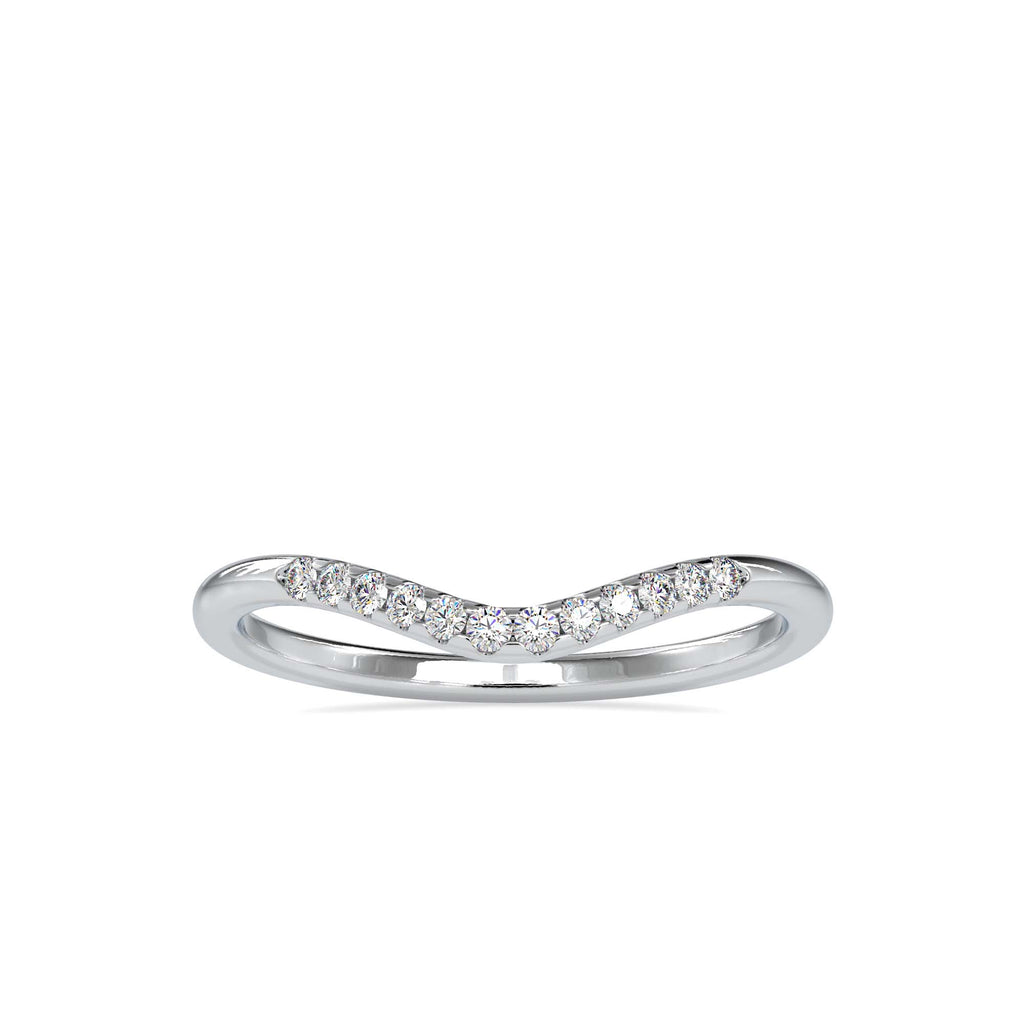 Moissanite solitaire Apex silver ring design