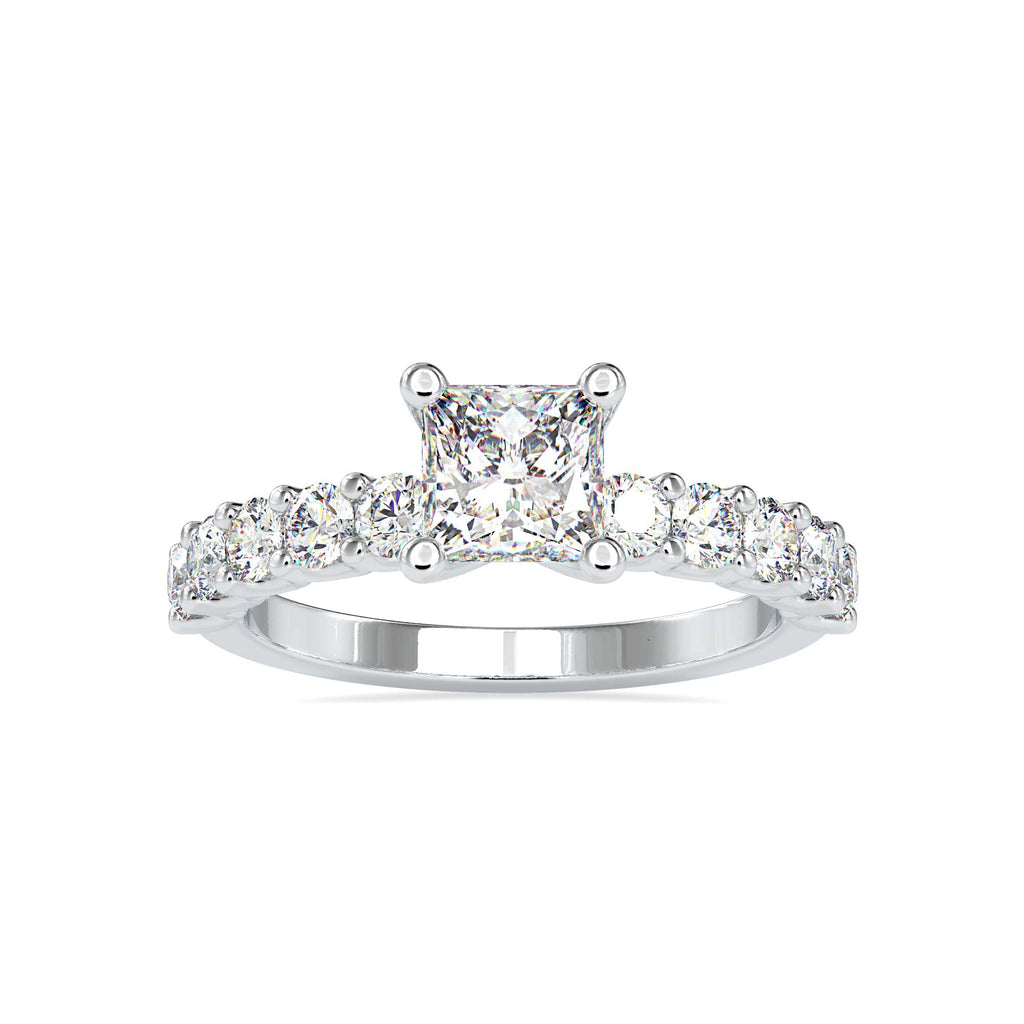 Moissanite solitaire Katie silver ring design