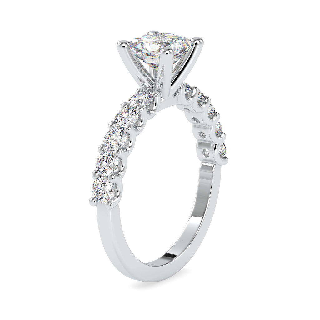 Moissanite solitaire Katie silver ring design