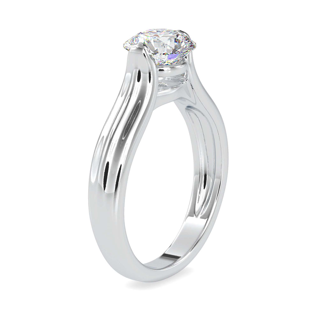 Samara 1.18ct Round Moissanite Solitaire Ring for women by Cutiefy