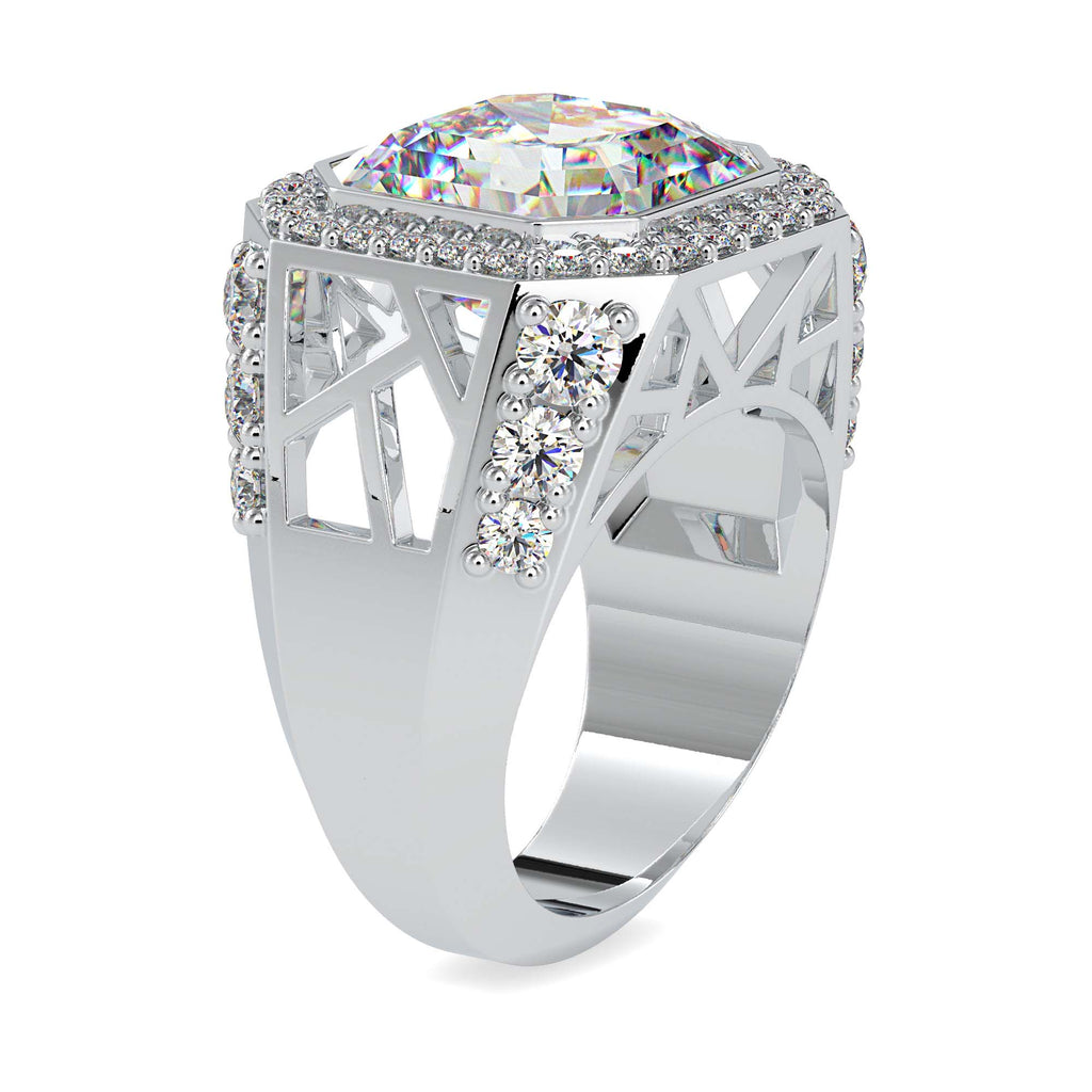 Avert radiant cut moissanite engagement ring for women Cutiefy Avert 14.03ct moissanite engagement ring india Cutiefy
