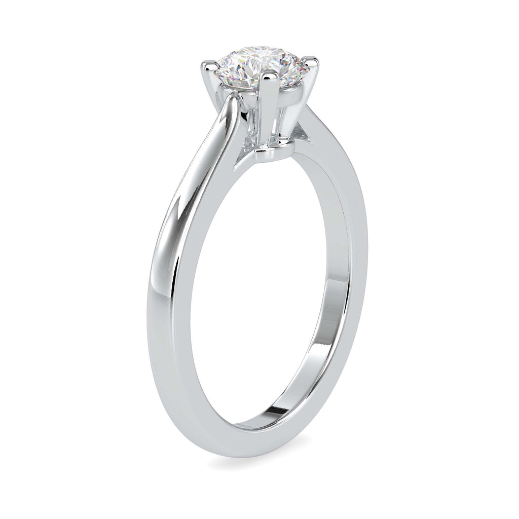 Moissanite solitaire Clara silver ring design