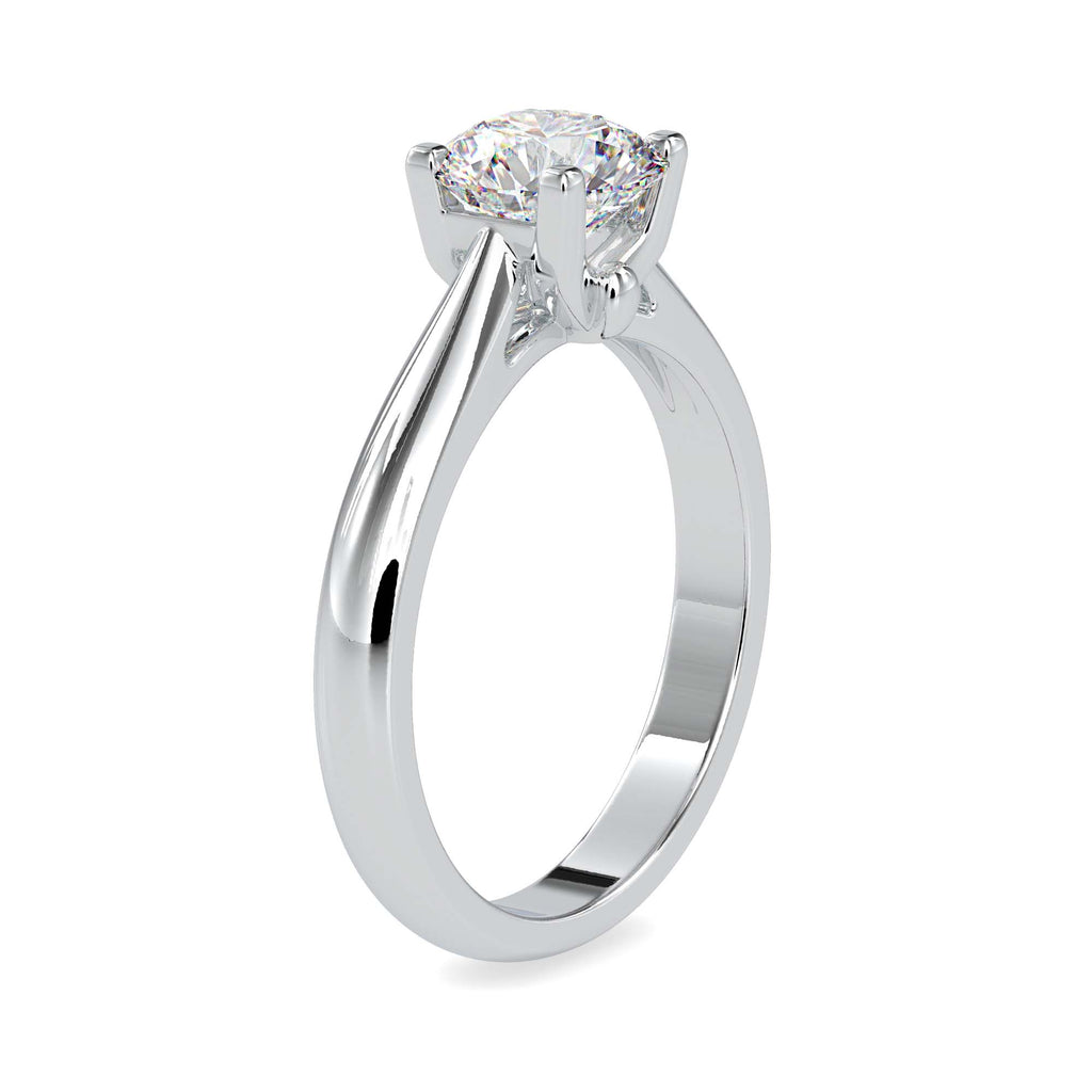 Maria 1.19ct Round Moissanite Solitaire Ring for women by Cutiefy