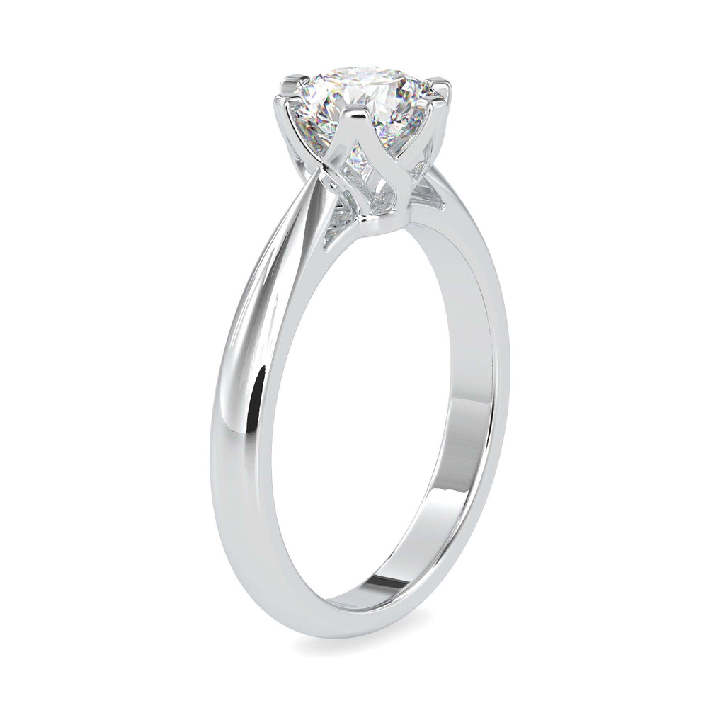 Chimera 1.2ct Round Moissanite Solitaire Ring for women by Cutiefy