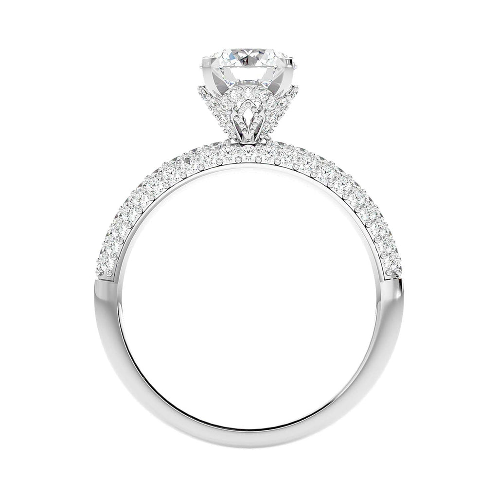 Caroline 1.064ct Round Moissanite Engagement Ring for women by Cutiefy