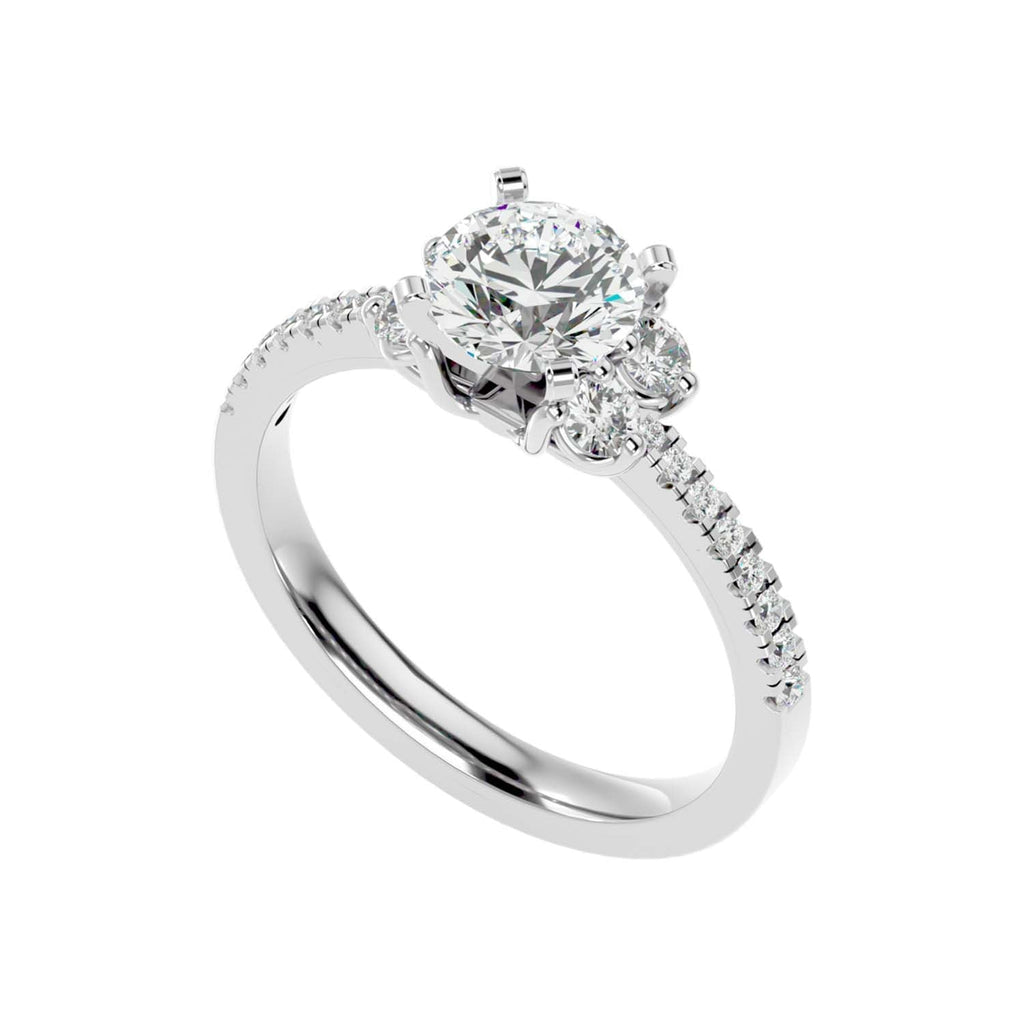 Alba 1.37ct Round Moissanite Engagement Ring for women by Cutiefy