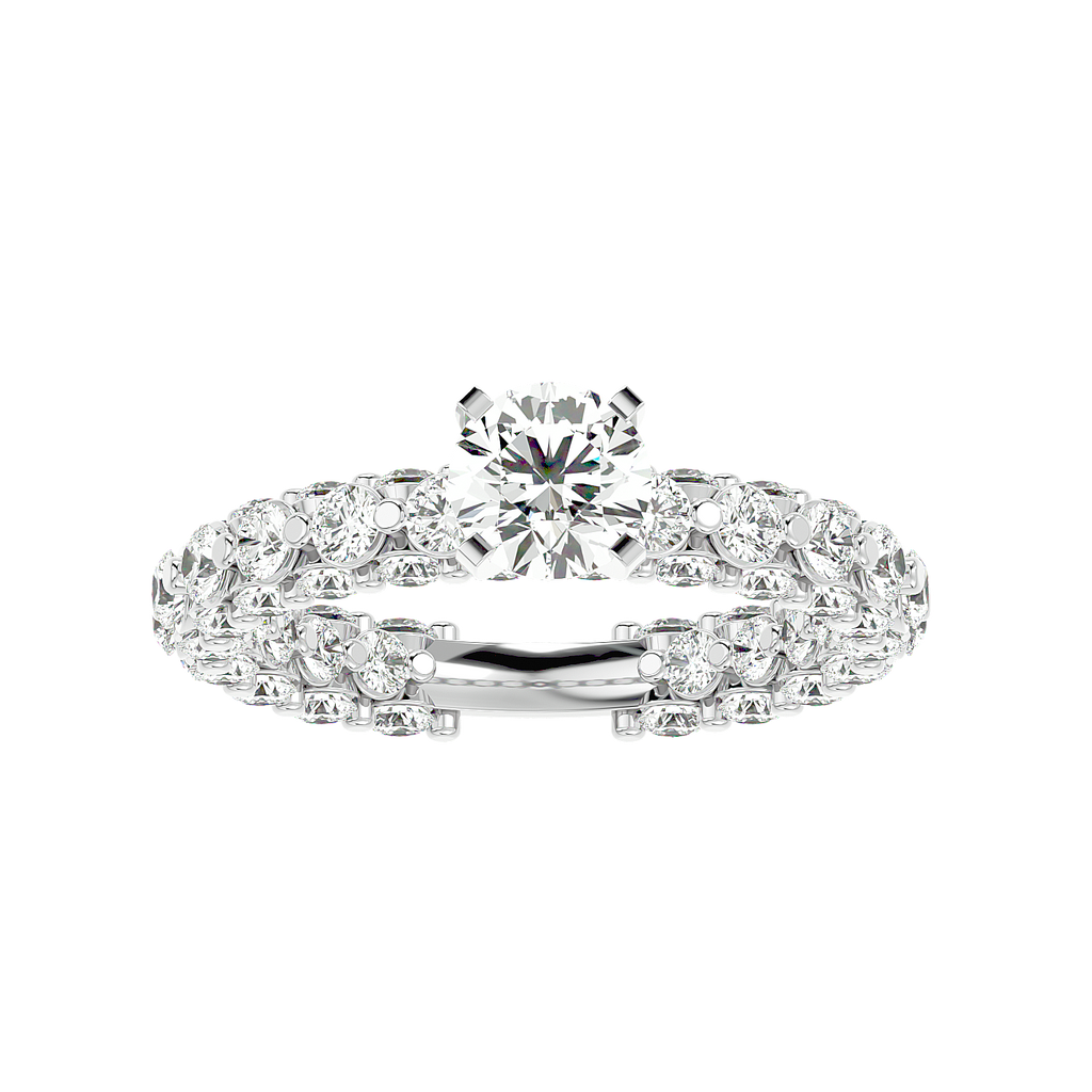 Brillar round cut moissanite ring for women Cutiefy Brillar moissanite solitaire ring india Cutiefy