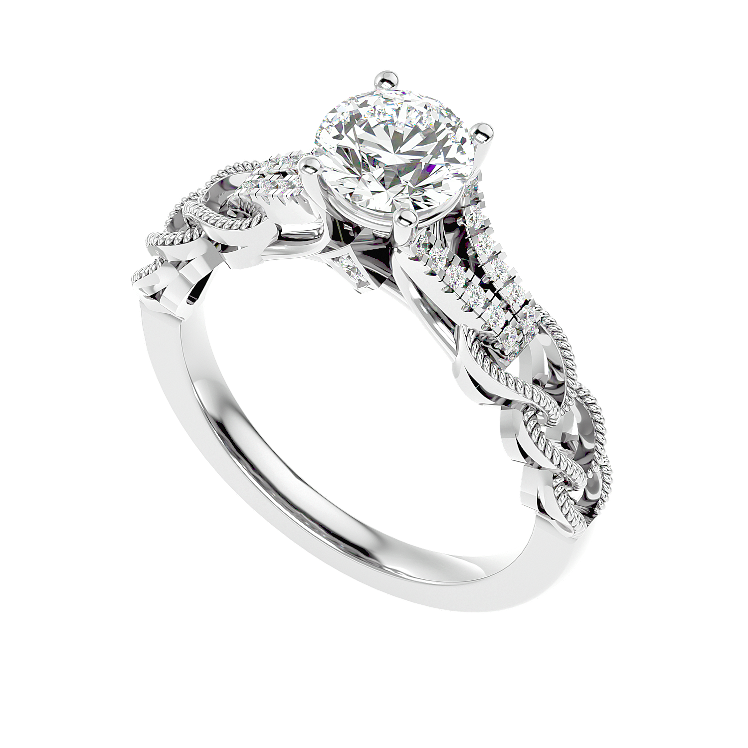 Engagement Rings Loop Buy Loop Moissanite Engagement Ring Design | Cutiefy