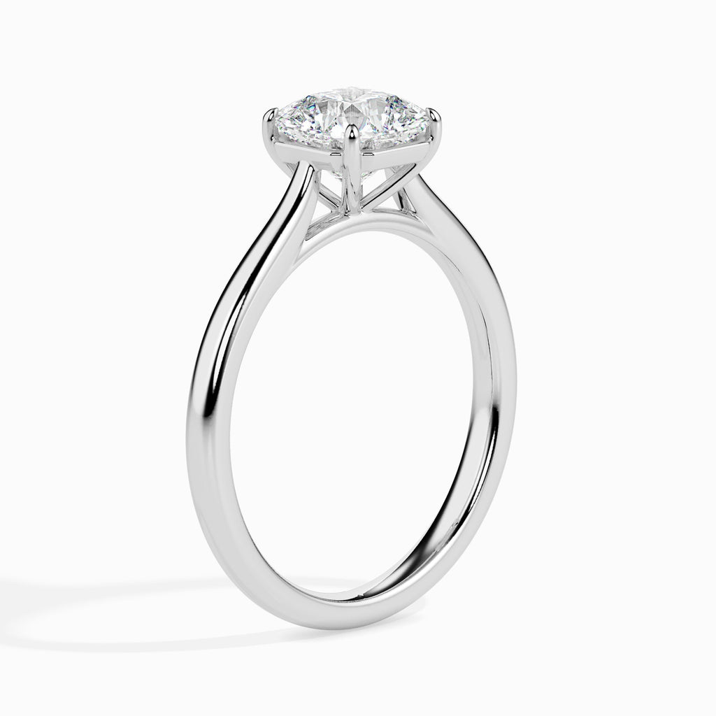 Luna 1.50ct Radiant Moissanite Solitaire Ring for women by Cutiefy