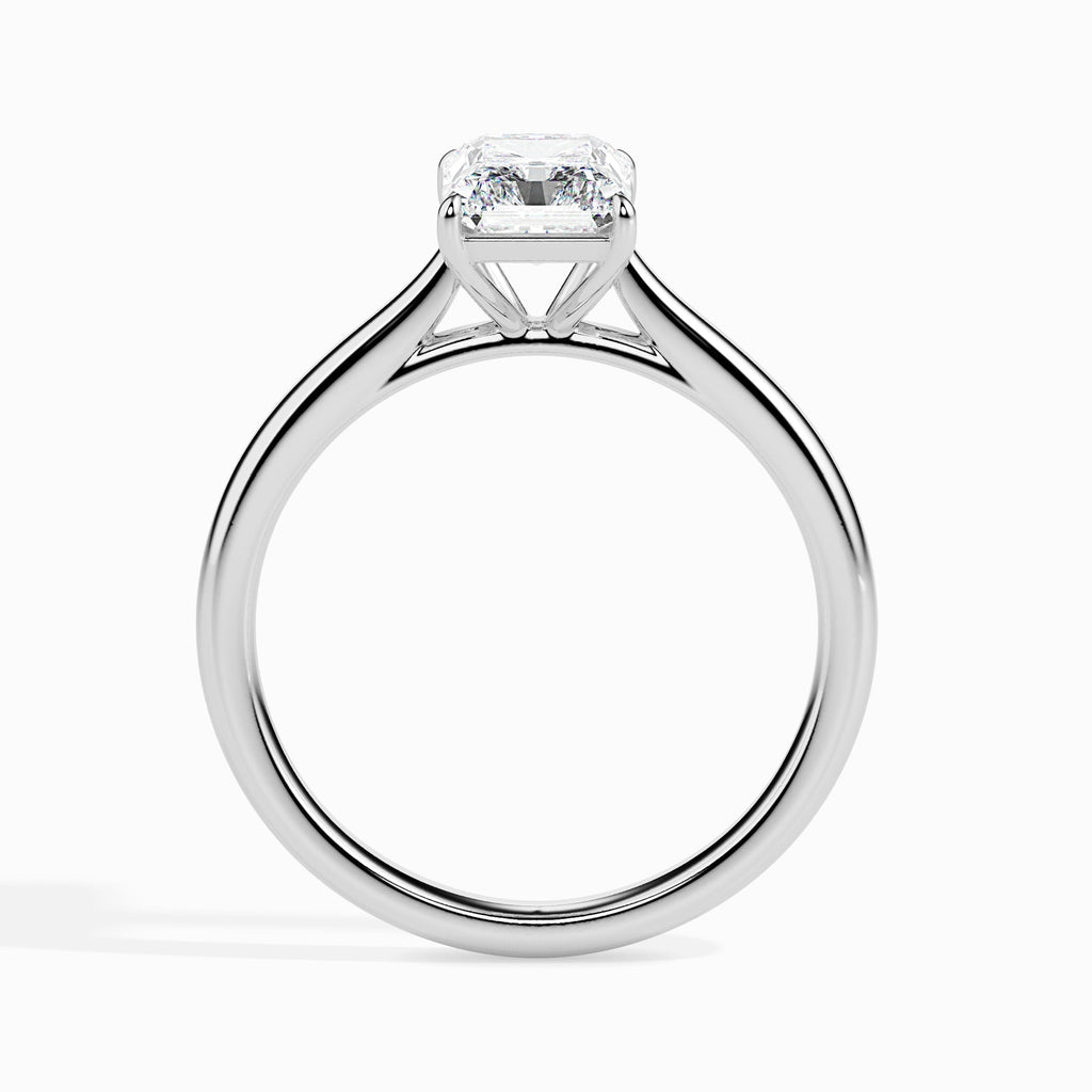 Moissanite solitaire Camila silver ring design