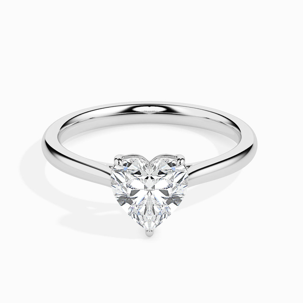 Moissanite solitaire Tejo silver ring design
