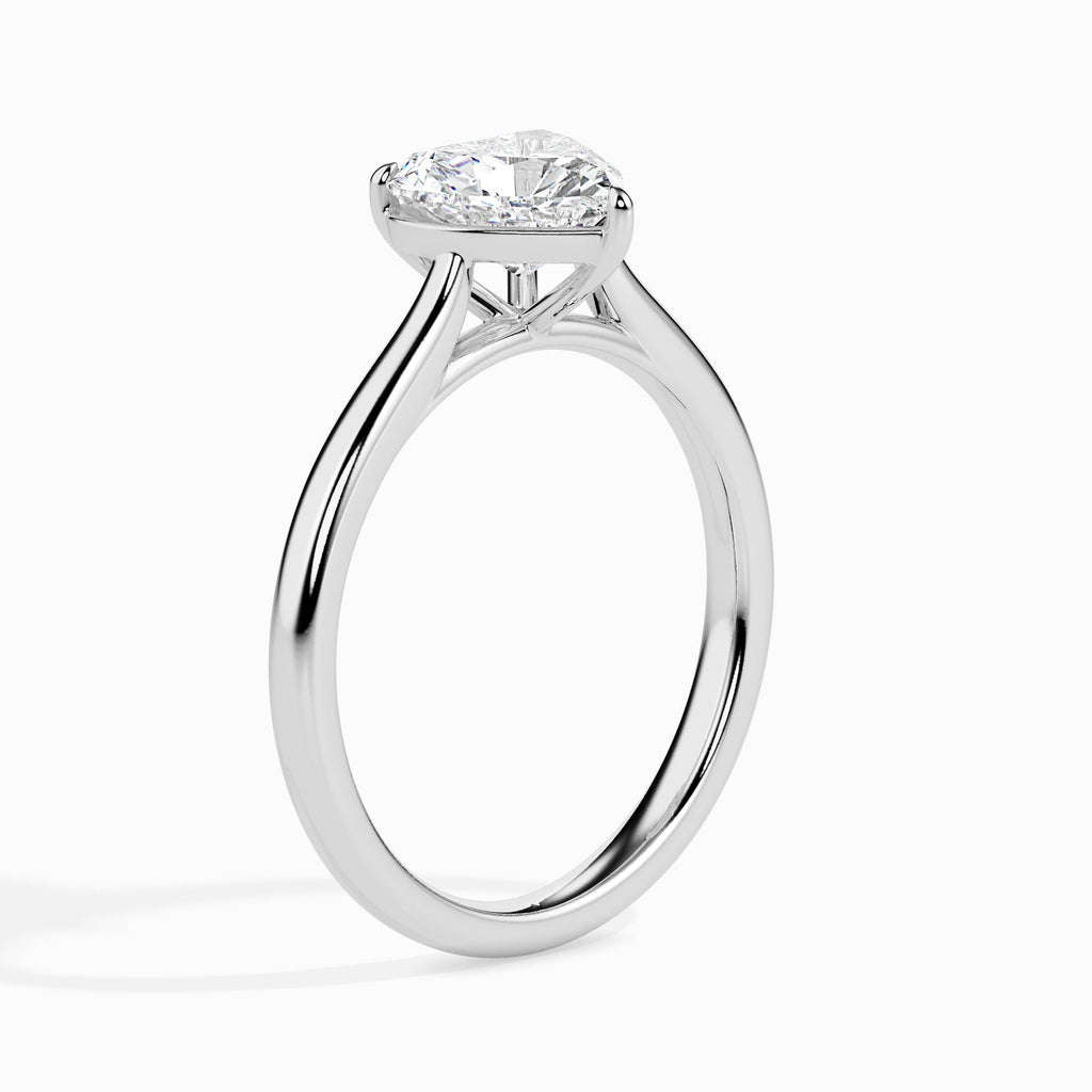 Breathe heart cut moissanite ring for women Cutiefy Breathe moissanite solitaire ring india Cutiefy