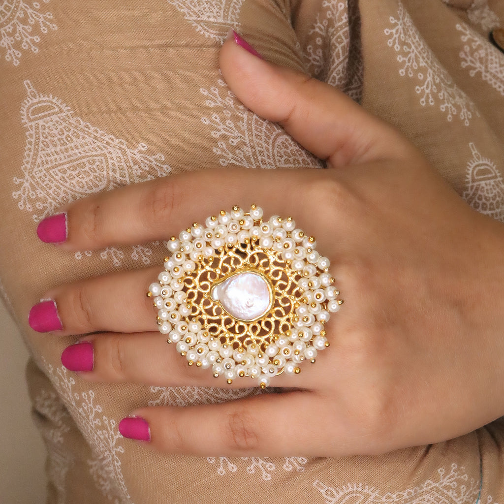 Cutiefy, Stone Ring, Engagement Ring,Pearl Ring