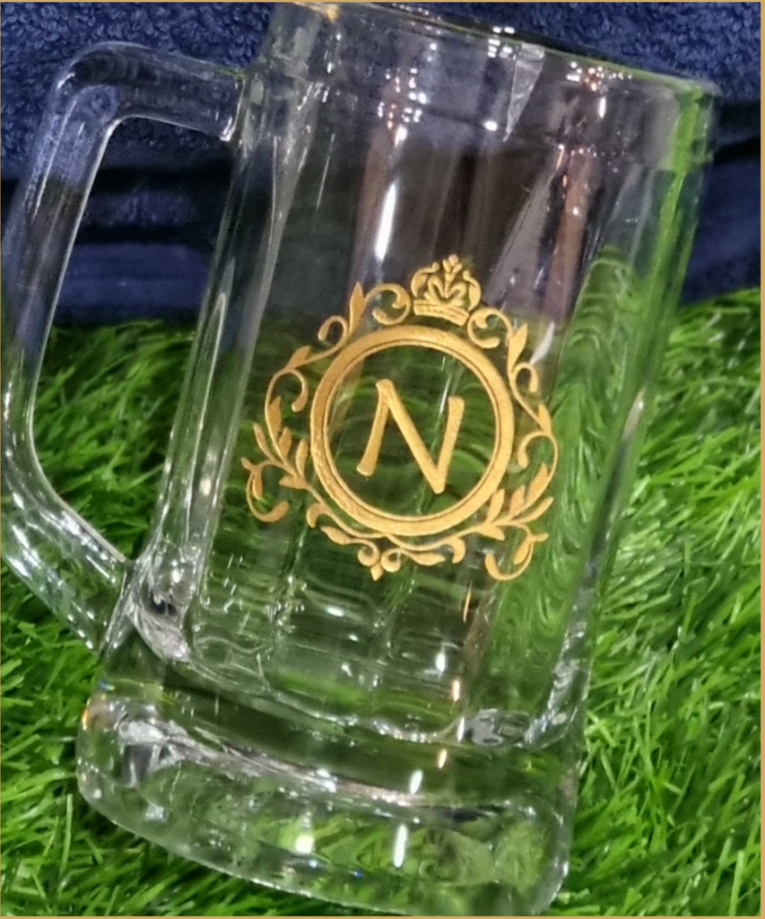Beer Glass with Initials - Cutiefy