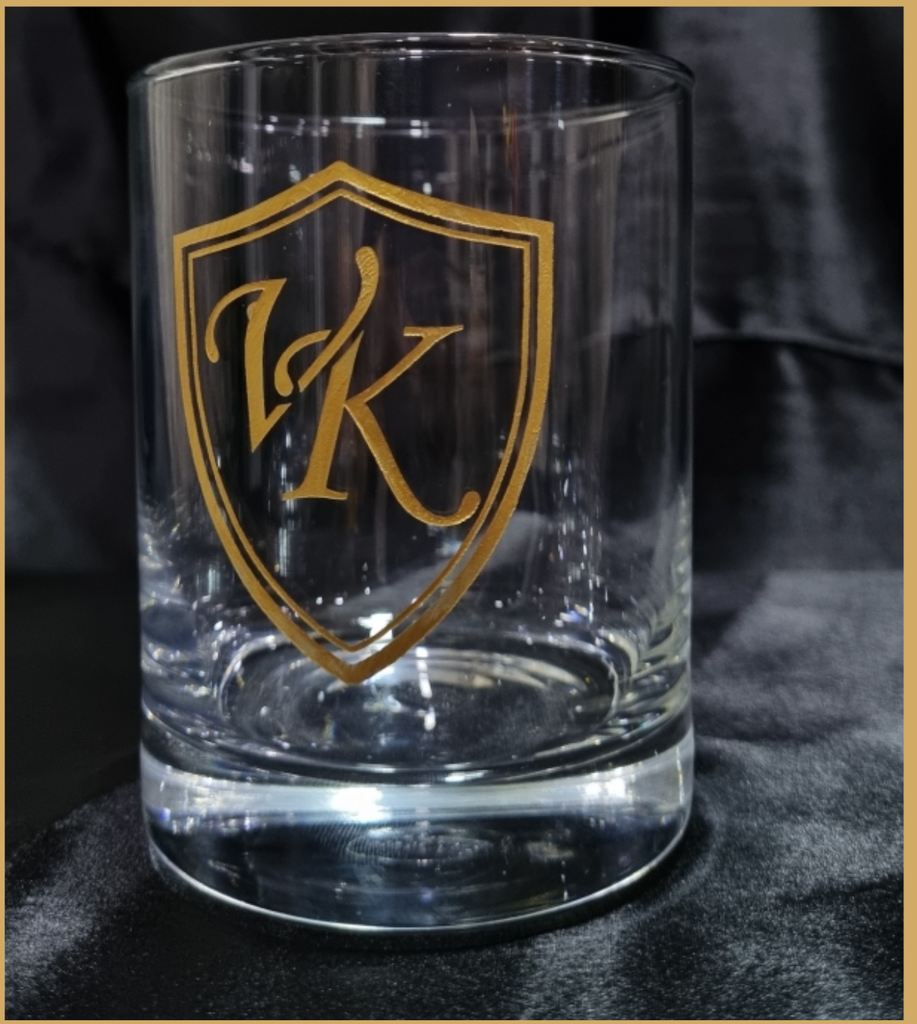 Whiskey Glass with Initials - Cutiefy